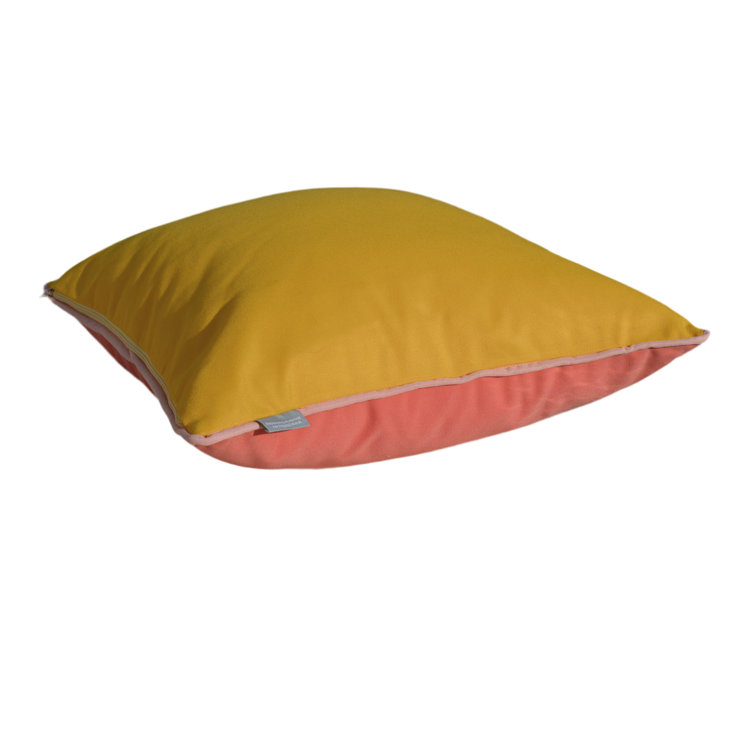 Happy Cushions Kissen in der Farbkombination Gelb, Rosa und Pink Grapefruit.