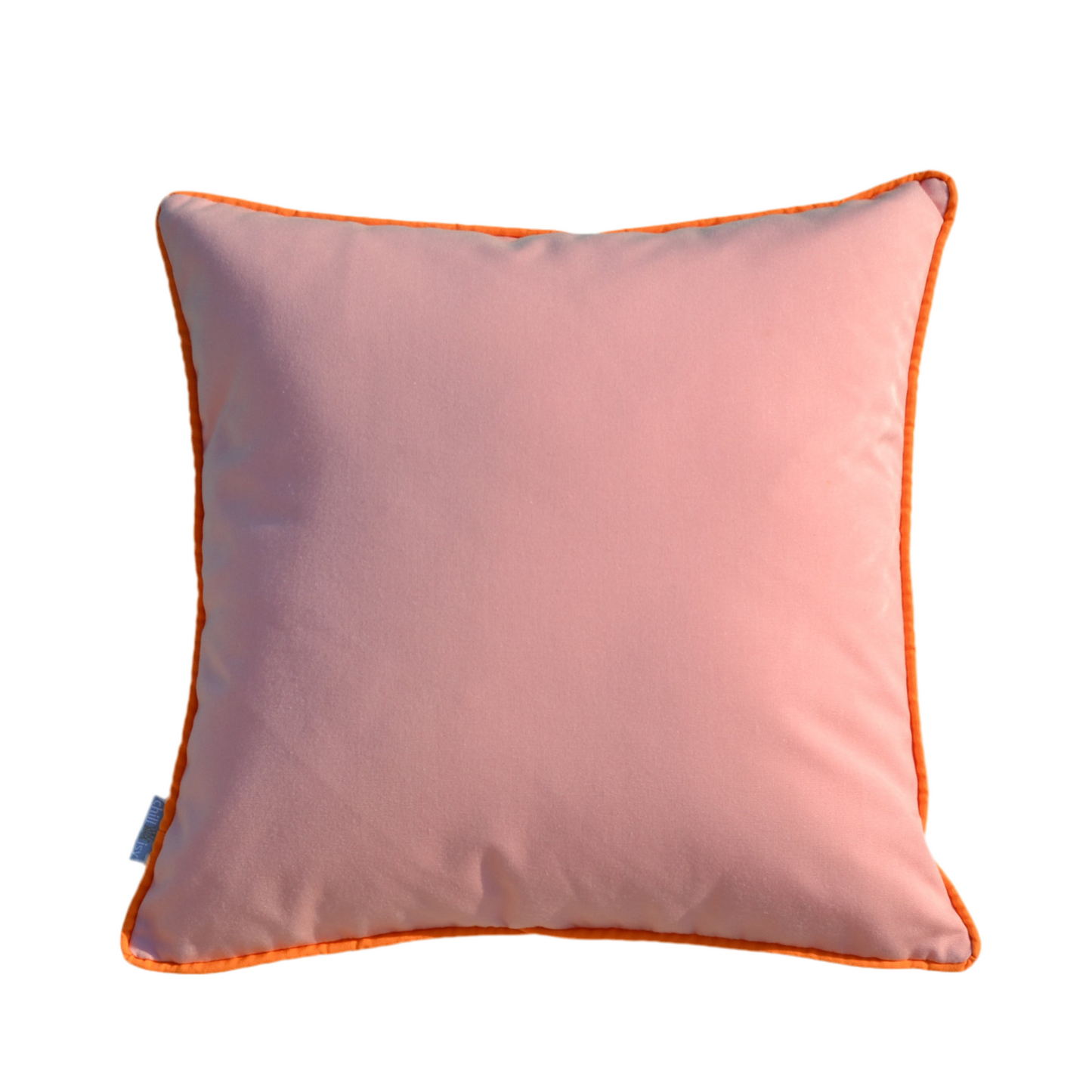 Happy Cushions Kissen in der Farbkombination Zitronen Gelb, Mandarinen Orange und Rosa. Gartenkissen hergestellt in Deutschland von chillisy.