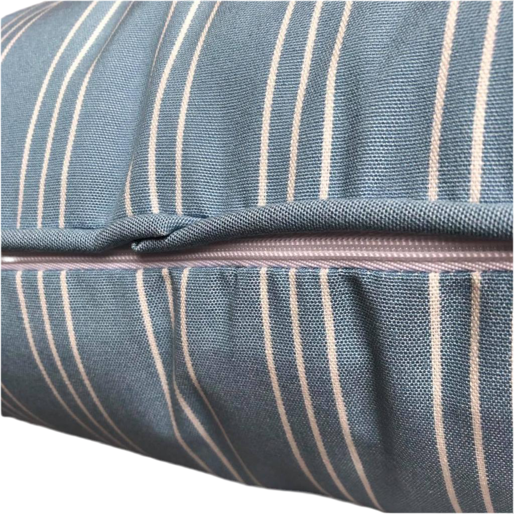 Kissen Lido Schwarz Grau Hellblau