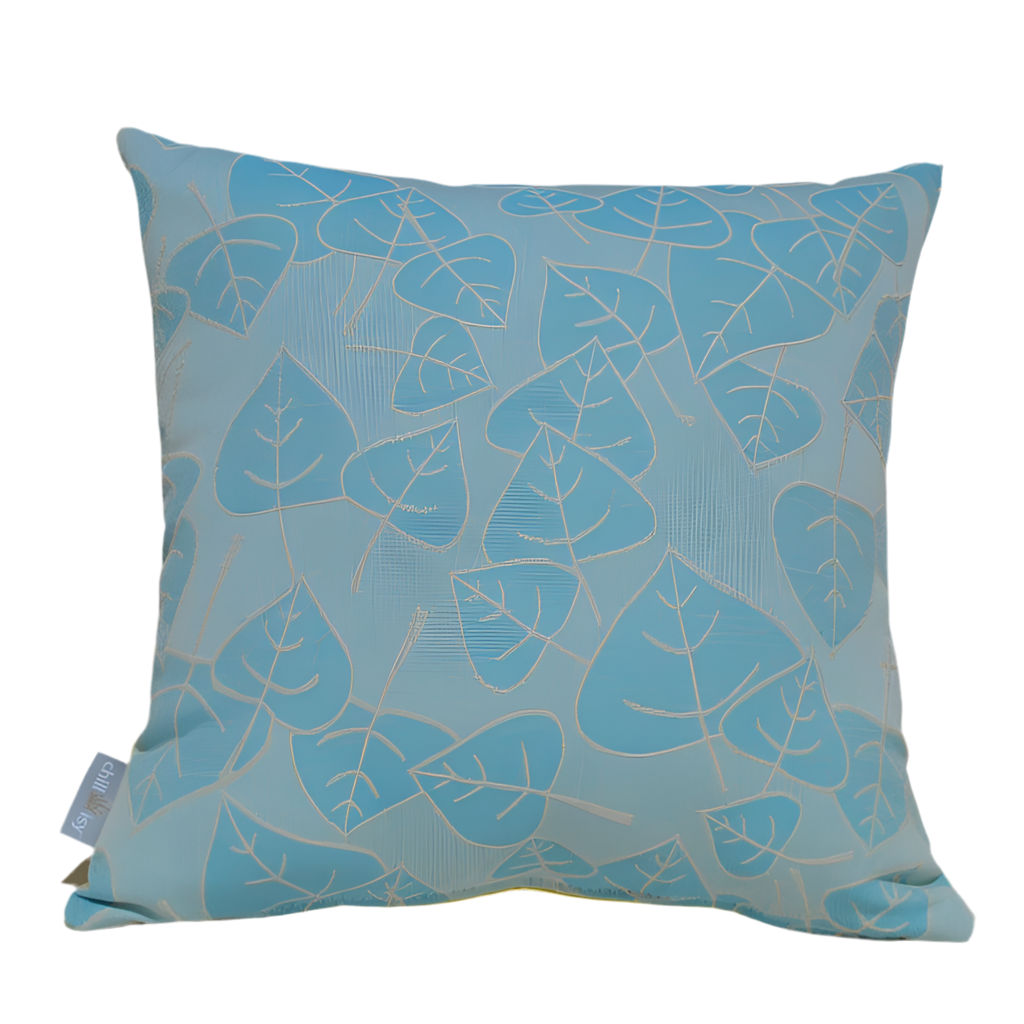 Kissen Messina Eisblau Limone