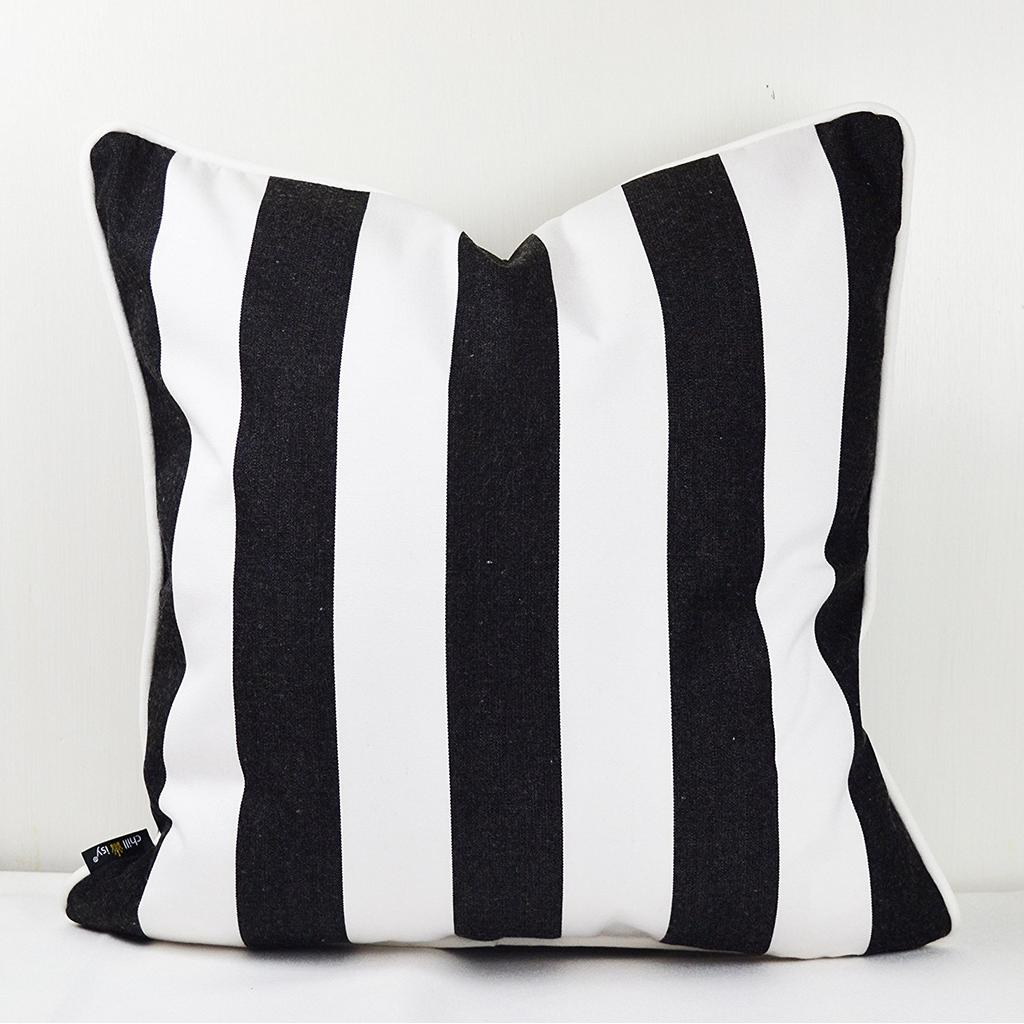 Throw Pillow Black And White Sunbrella Cushions Buy Sunbrella