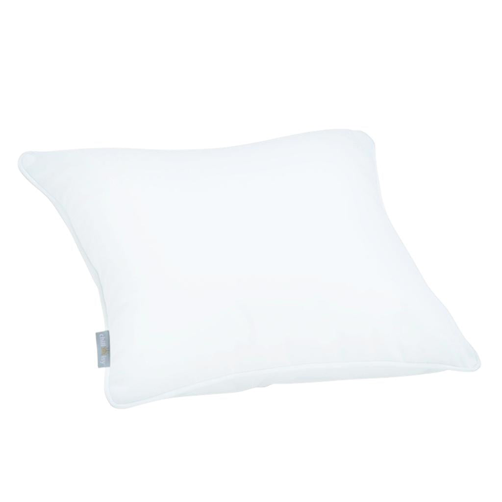 Weißes Gartenkissen mit Keder 40x40 45x45 50x50 60x60 70x70 von chillisy online kaufen.