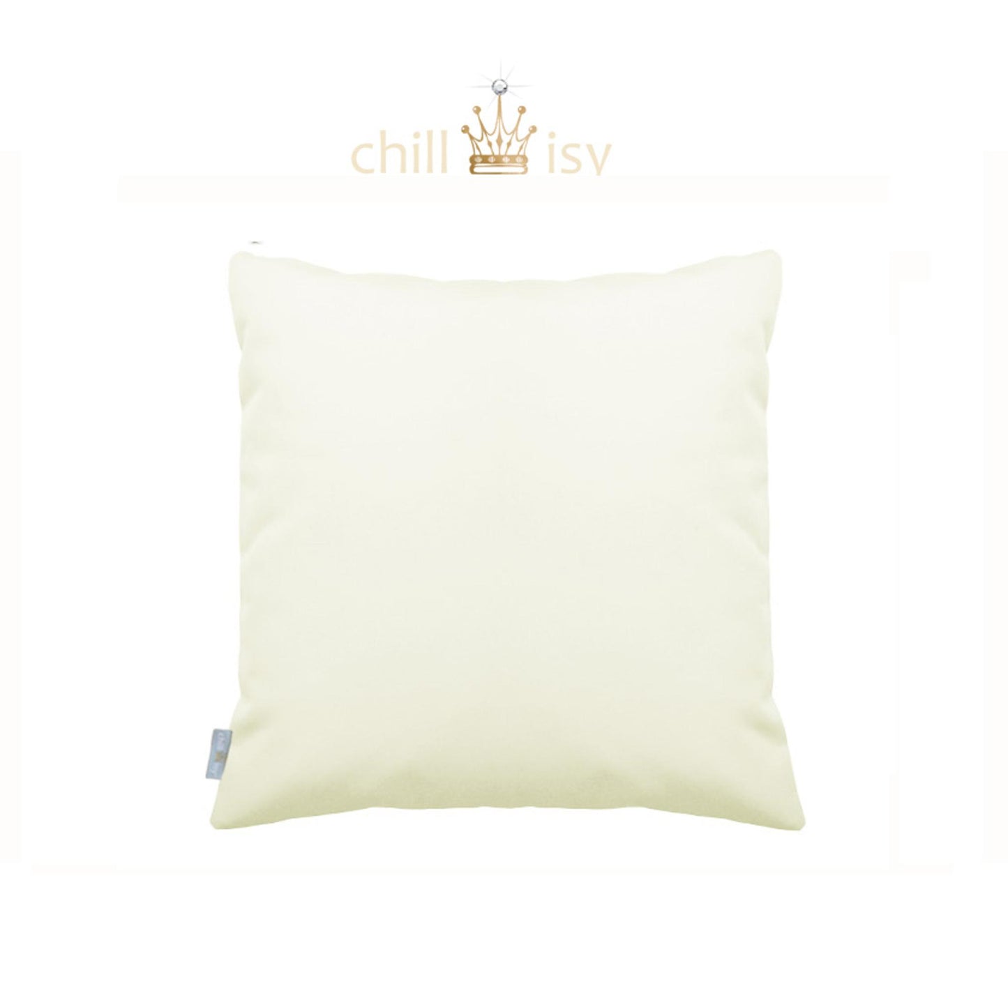 Kissen, Farbe: weiss, Verwendung: Indoor, Outdoor, Yacht. Marke: chillisy. Hergstellt in Deutschland.