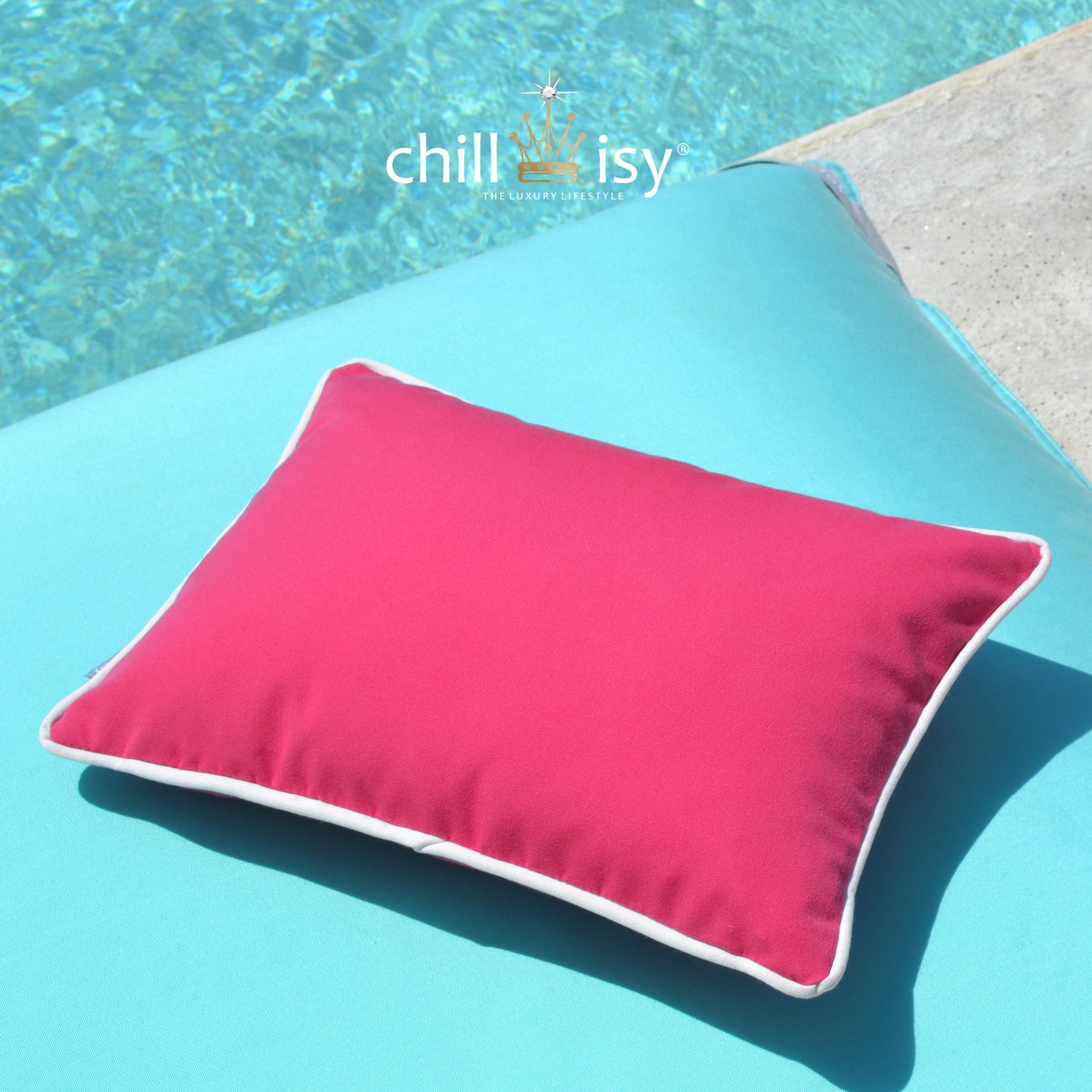 Pinkes Outdoorkissen Lampone