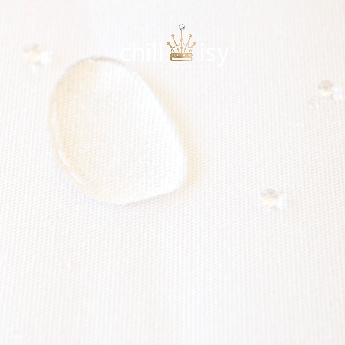 Weißes Kissen für Garten, Terrasse, innen Wohnbereich. Hergestellt von chillisy in Deutschland.