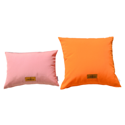 Kissen Double Orange Rosa - 2er Set