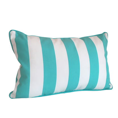 Pillow Yacht Turquoise White Striped