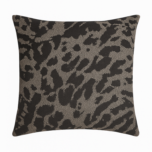 Kissen Leo Schwarz/Taupe - Indoor