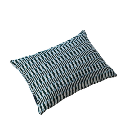 Kissen Sunbrella® Marquetry Aqua Blau