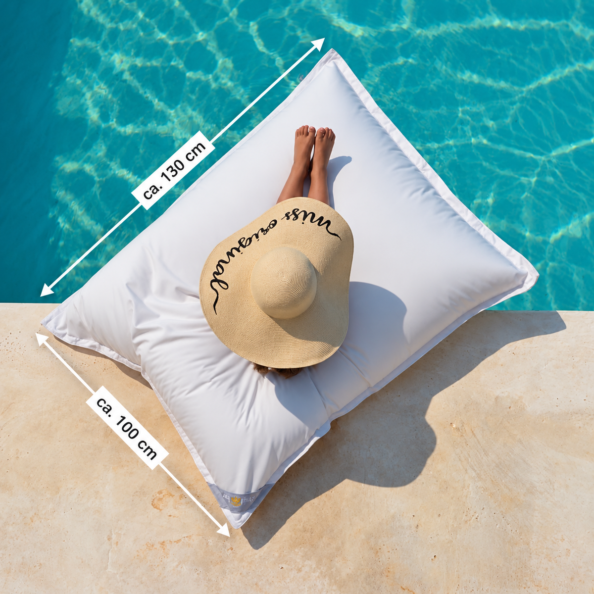 Pool Sitzsack "Mallorca Junior" 130x100 - SOFORT LIEFERBAR | Made in Germany | chillisy®