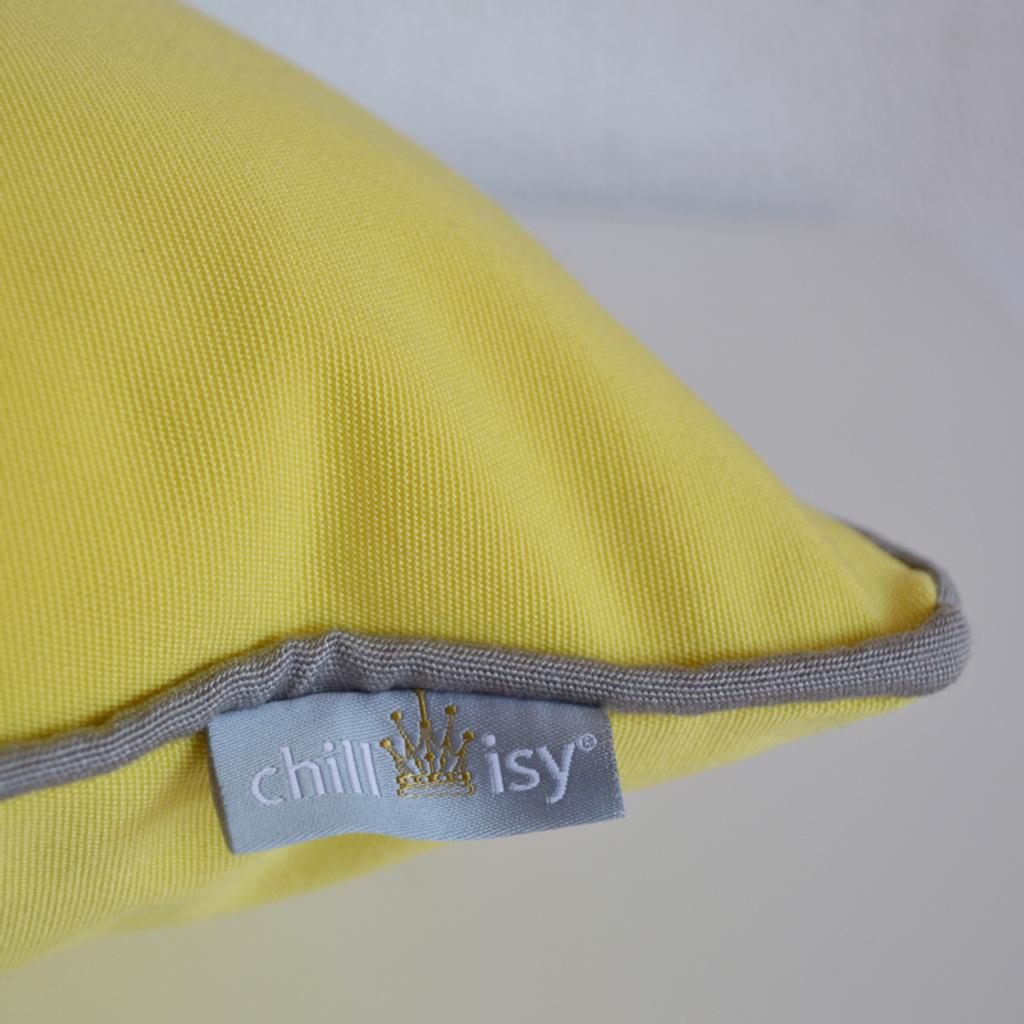 Yachtkissen Bootskissen, Farbe: Limone Gelb, Verwendung: Indoor, Outdoor, Yacht; Marke: chillisy; Hergestellt in Deutschland. Yacht cushion boat cushion, color: lime yellow, use: indoor, outdoor, yacht; Brand: chilly; Made in Germany. Worldwide shipping.