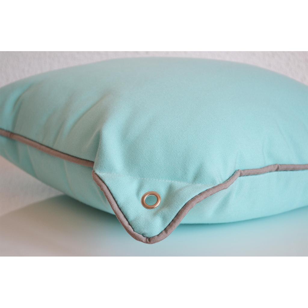 Boat cushion mint grey with eyelet