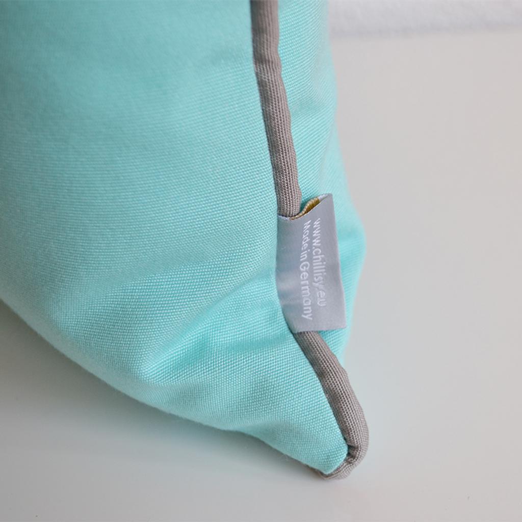 Boat cushion mint grey with eyelet