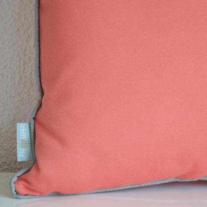 Bootskissen Yachtkissen, Farbe: Pink Grapefruit, Koralle. Indoor, Outdoor, Yacht. Hersteller: chillisy Deutschland.