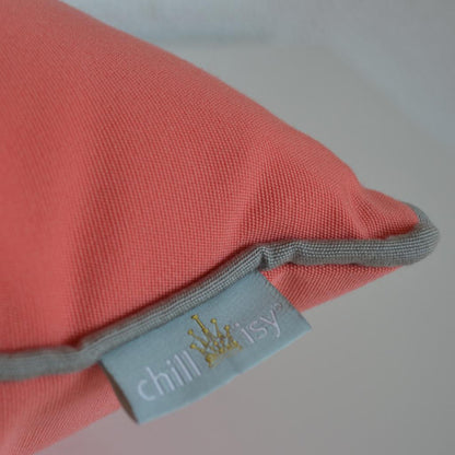 Bootskissen Yachtkissen, Farbe: Pink Grapefruit, Koralle. Indoor, Outdoor, Yacht. Hersteller: chillisy Deutschland.