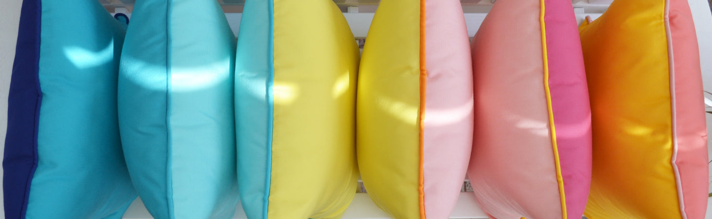 Kissen HAPPY CUSHIONS rund – flaches Design Sitzkissen für Indoor & Outdoor | Premium Qualität Made in Germany