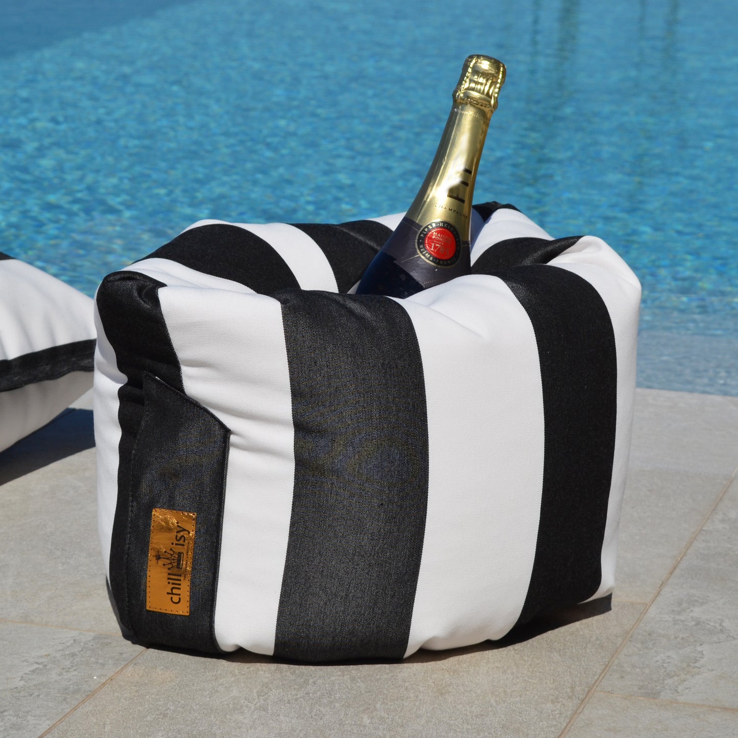 Flaschenkühler schwimmender Champagne Belt "Sveti Stefan" für Flaschen bis zu 1,5 Liter Magnum, Marke: chillisy