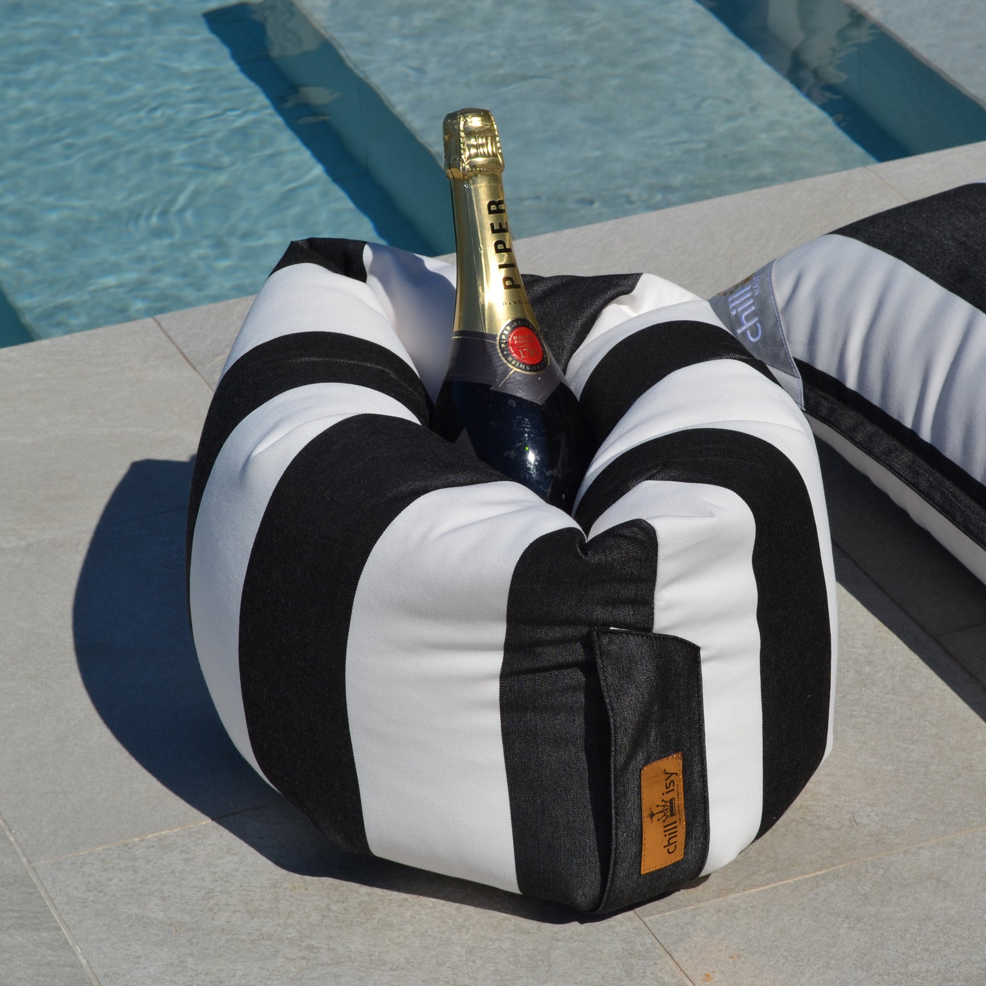 Flaschenkühler schwimmender Champagne Belt "Sveti Stefan" für Flaschen bis zu 1,5 Liter Magnum, Marke: chillisy