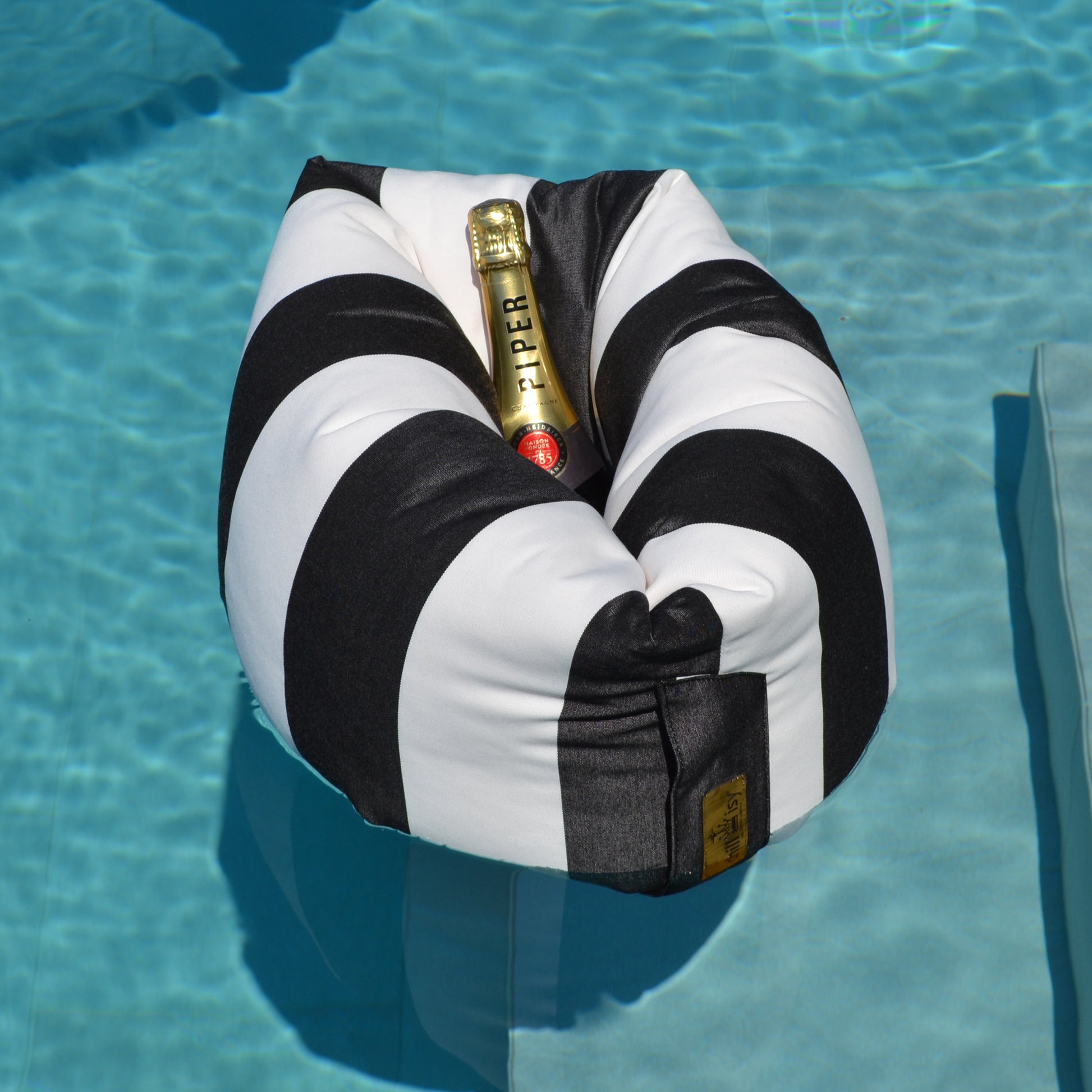 Flaschenkühler schwimmender Champagne Belt "Sveti Stefan" für Flaschen bis zu 1,5 Liter Magnum, Marke: chillisy