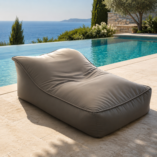 chillisy Outdoor Daybed Chill Easy Lounge in Düne am Infinity-Pool mit Meerblick