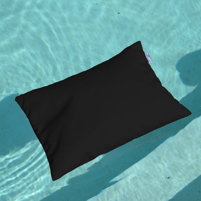 chillisy PICCOLINO Schwimmkissen und Reisekissen 30x40 cm in Schwarz schwimmend im Pool – ultraleichtes Outdoor Kissen für Pool, Strand und Reise, hergestellt in Deutschland.