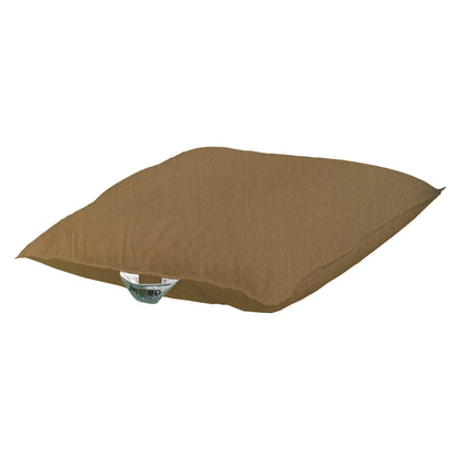 Beige meliertes Holzoptik Schwimmkissen Float Formentera 100x100 und 60x60 cm von chillisy hergestellt in Deutschland