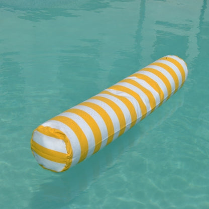 Schwimmnudel Capri Luxus, Farbe: Gelb Weiß gestreift. Verwendung: Wasser, Indoor, Outdoor, Yacht. Marke: chillisy, Kollektion: Summertime.