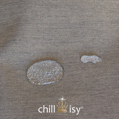 Sitzsack Luxus, Farbe: Holzoptik, Braun Meliert. Verwendung: Indoor, Outdoor, Yacht. Marke: chillisy, Kollektion: Summertime.