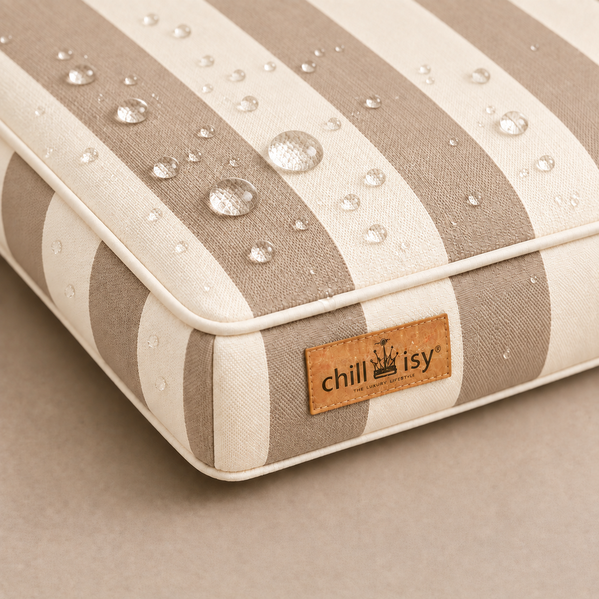 Hundebett chillisy® – Luxus Hundekissen Beige / Wollweiß | Made in Germany