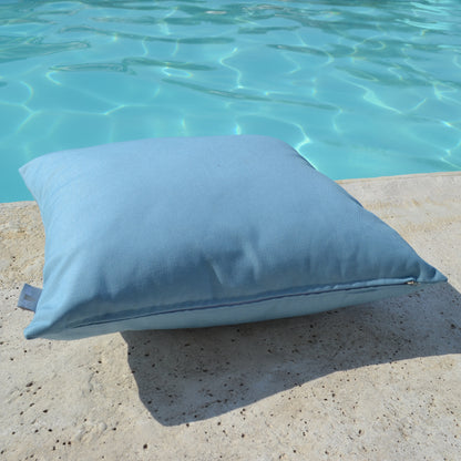 Kissen Himmelblau Outdoor ab 40x40cm, cushion sky blue outdoor