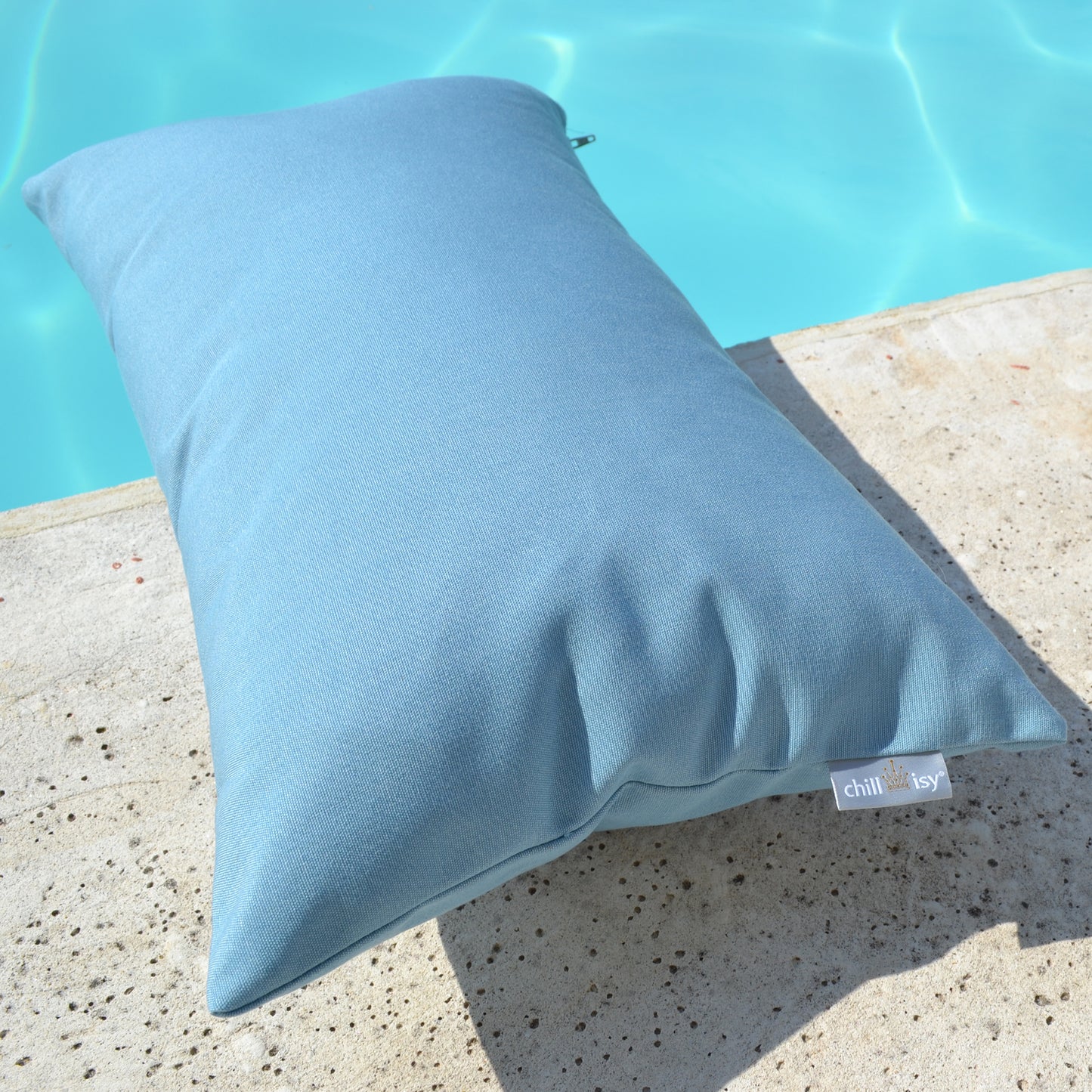 Kissen Himmelblau Outdoor ab 40x40cm, cushion sky blue outdoor