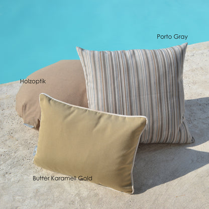 Kissen Summertime Holzoptik Beige rund