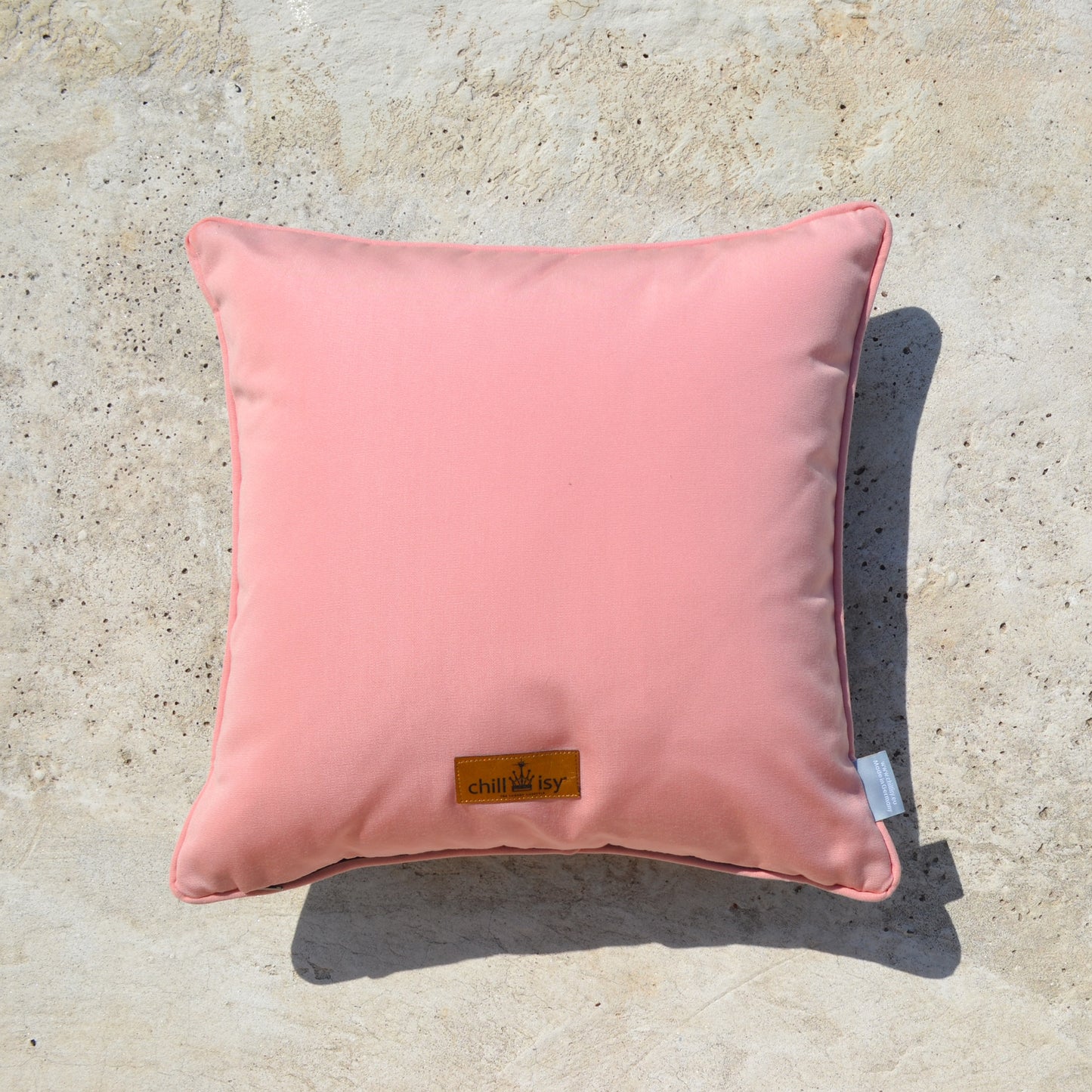 Cushion Sunbrella Ikebana Safari, color: beige, blue, pink. Usage: Indoor, Outdoor, Yacht. Made in Germany. Shipping worldwide. Brand: chillisy.