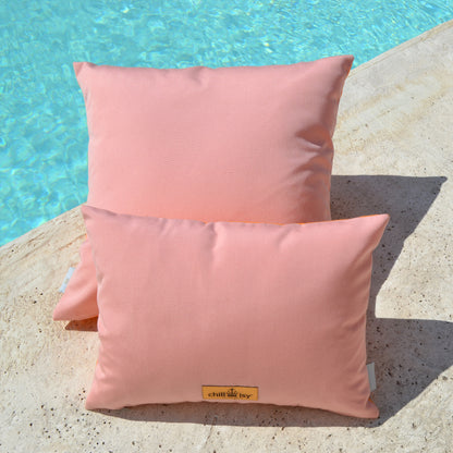 Kissen Sunbrella Double Orange Rosa - 2er Set. Weltweiter Versand. Sunbrella Double Cushion Orange Pink - Set of 2. Worldwide shipping.
