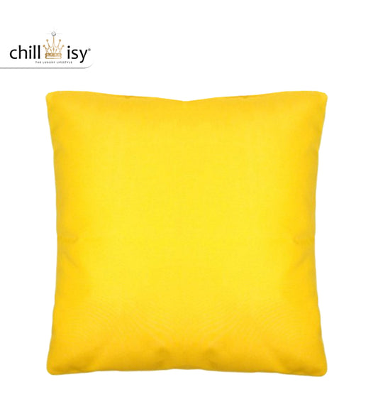 Kissen, Farbe: Gelb, Verwendung: Indoor, Outdoor, Yacht. Marke: chillisy. Hergstellt in Deutschland. 