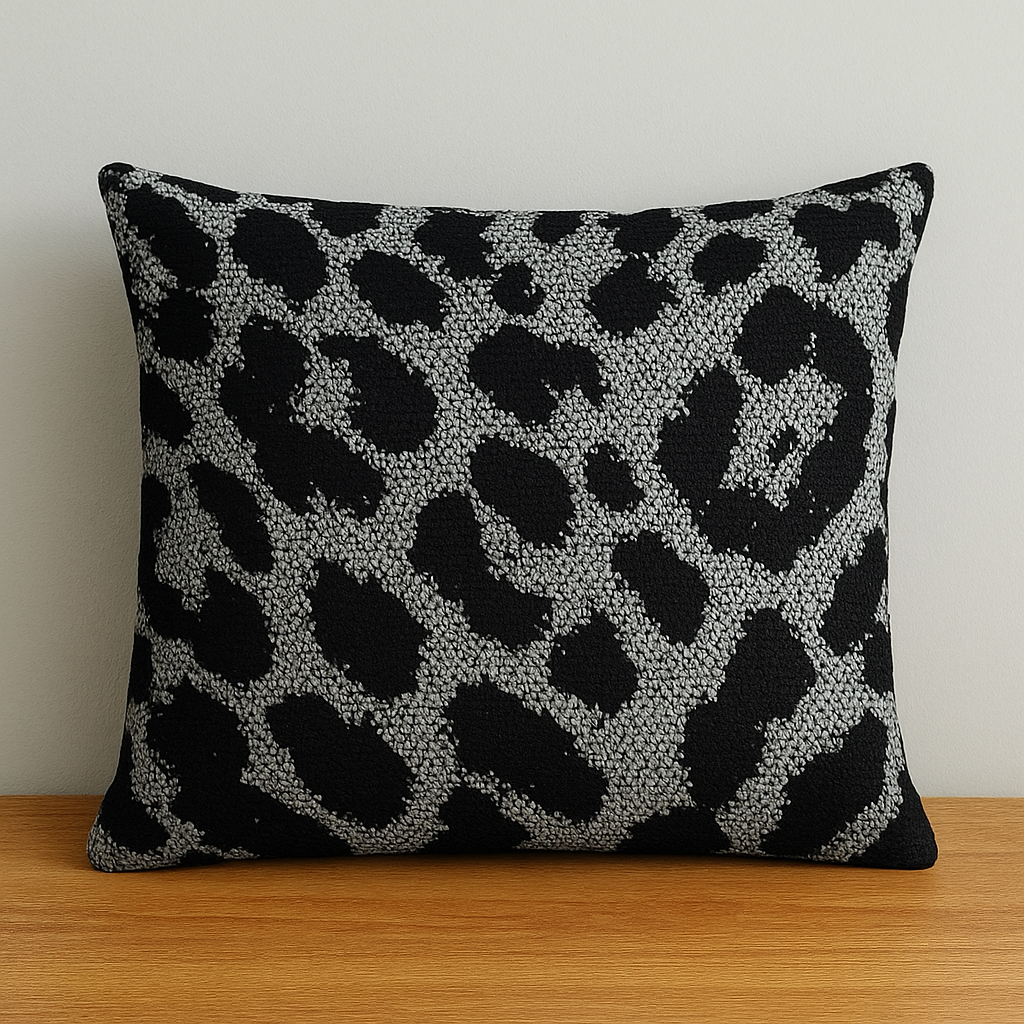 Kissen im Leo Design Schwarz/Grau von chillisy Chill'in 