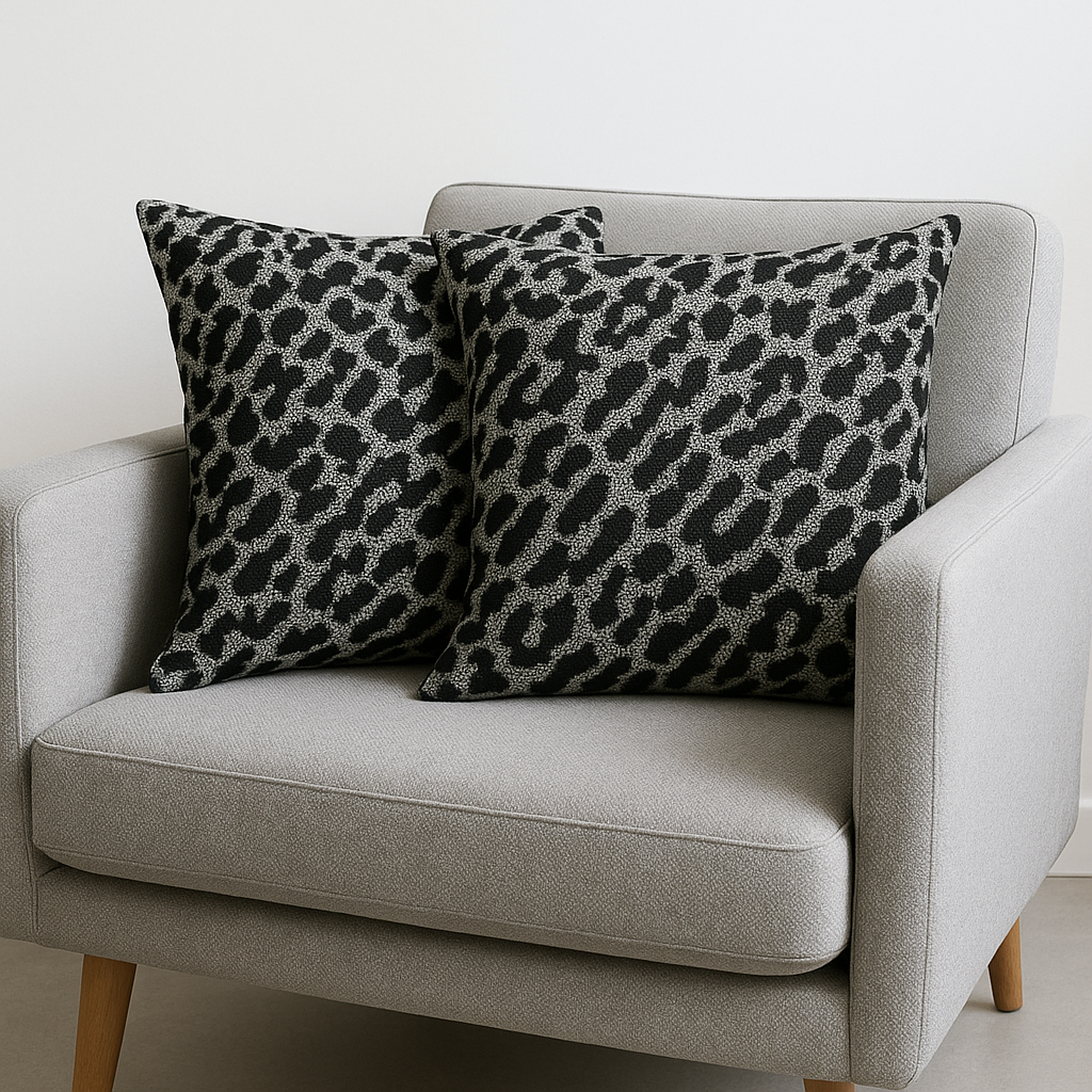 Kissen im Leo Design Schwarz/Grau von chillisy Chill'in 