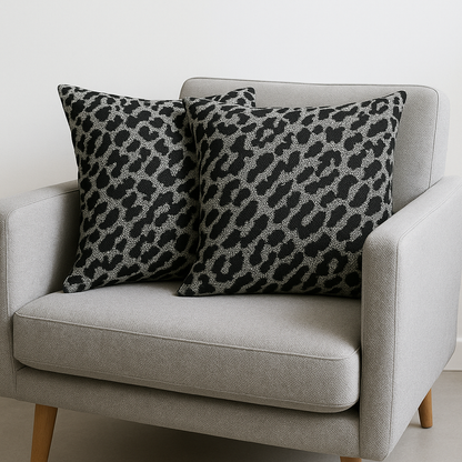 Kissen im Leo Design Schwarz/Grau von chillisy Chill'in 