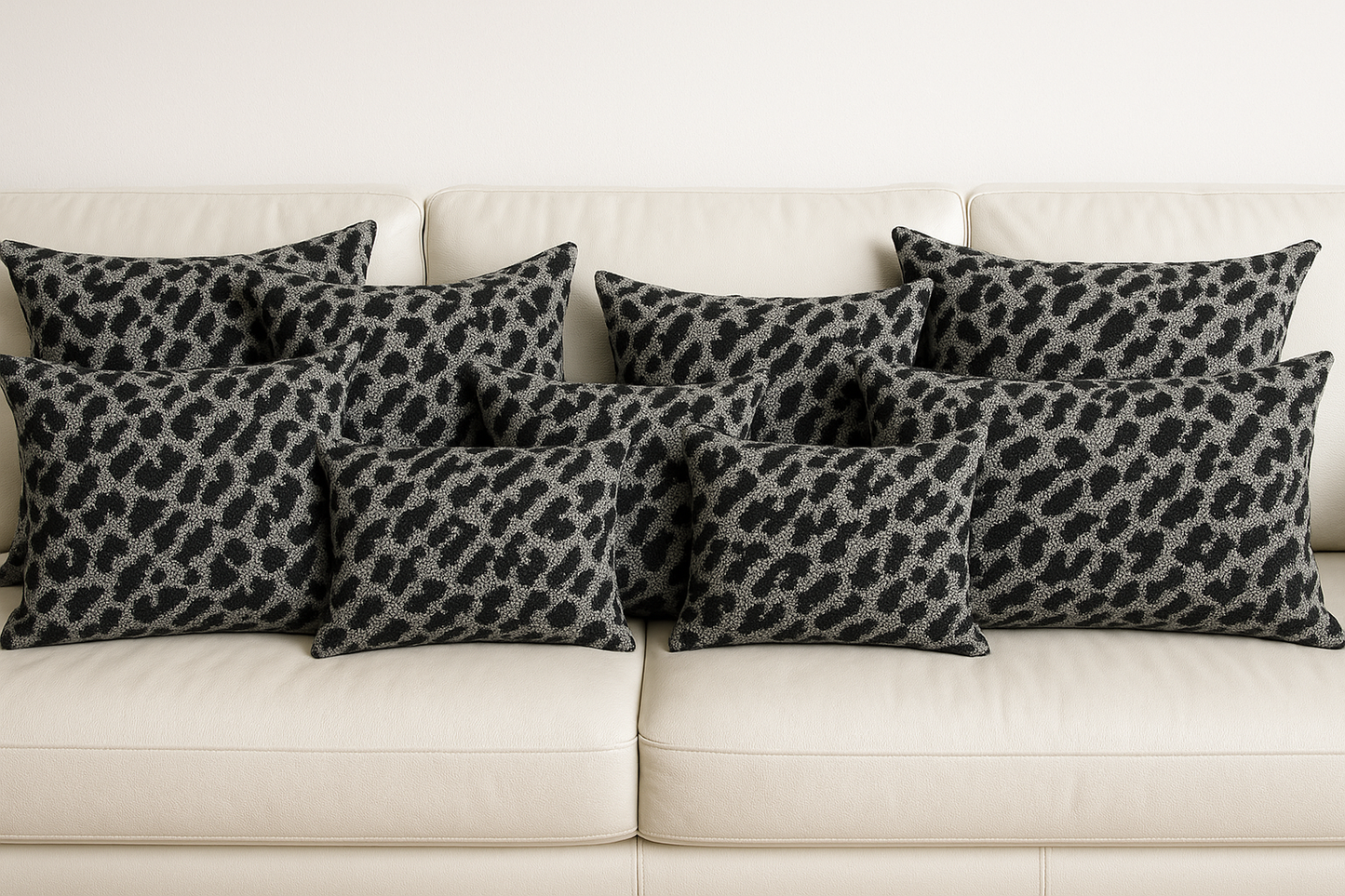 Kissen im Leo Design Schwarz/Grau von chillisy Chill'in 