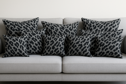 Kissen im Leo Design Schwarz/Grau von chillisy Chill'in 