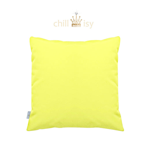 Kissen, Farbe: Limone Gelb, Verwendung: Indoor, Outdoor, Yacht. Marke: chillisy. Hergstellt in Deutschland. 