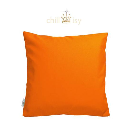 Kissen, Farbe: Orange, Mandarine. Verwendung: Indoor, Outdoor, Yacht. Marke: chillisy. Hergstellt in Deutschland. 