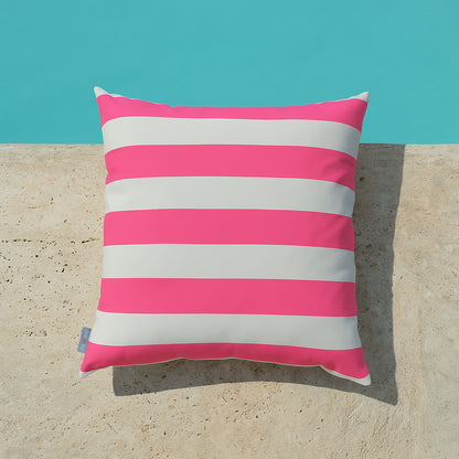 Kissen pink weiß gestreift Gartenkissen von chillisy