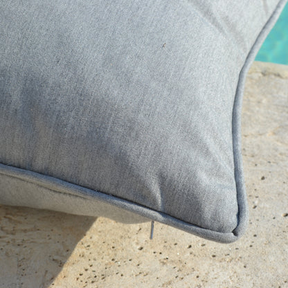 Kissen Summertime Premium mit Keder - Steingrau
