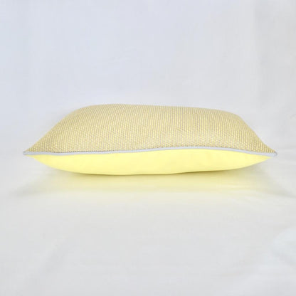 Produkt: Kissen, Gartenkissen; Material: Sunbrella Majestic, Verwendung: Outdoor und Indoor; Farbe: Grau, Gelb, Limone; Mit Keder, Paspel; verschiedene Größen; Marke: chillisy Lifestyle; online kaufen. Hergestellt in Deutschland.