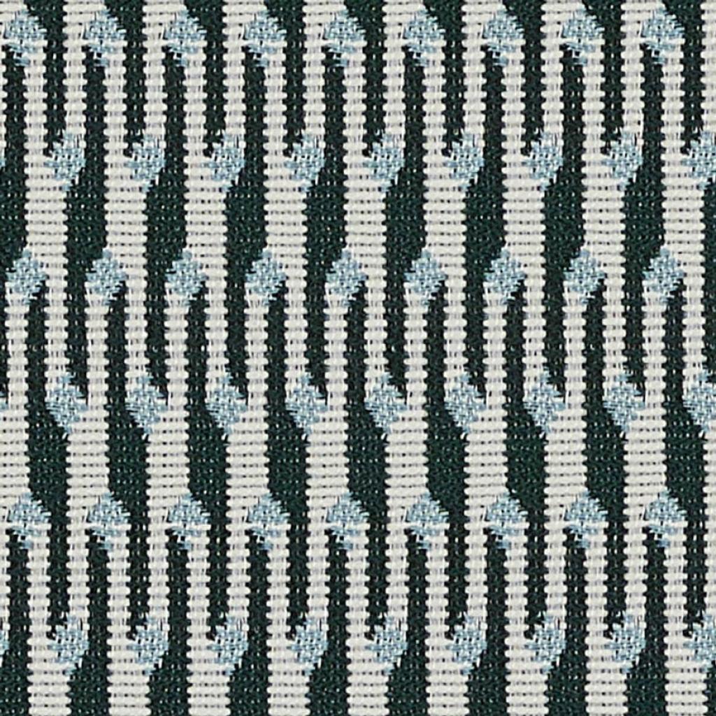 Kissen aus Sunbrella® Marquetry Textil  in den Farben aqua blau, tannengrün und weiß. Hergestellt in Deutschland von chillisy.