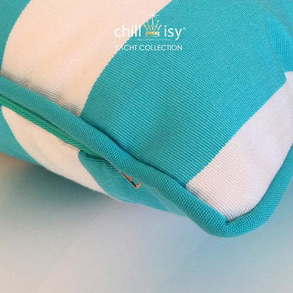 Pillow Yacht Turquoise White Striped