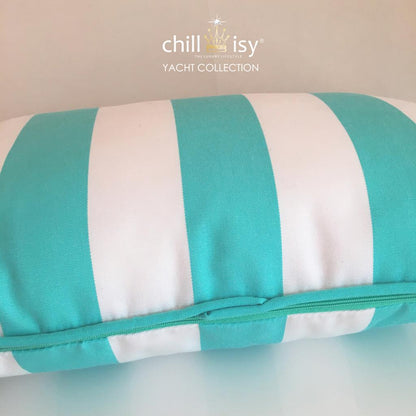 Pillow Yacht Turquoise White Striped