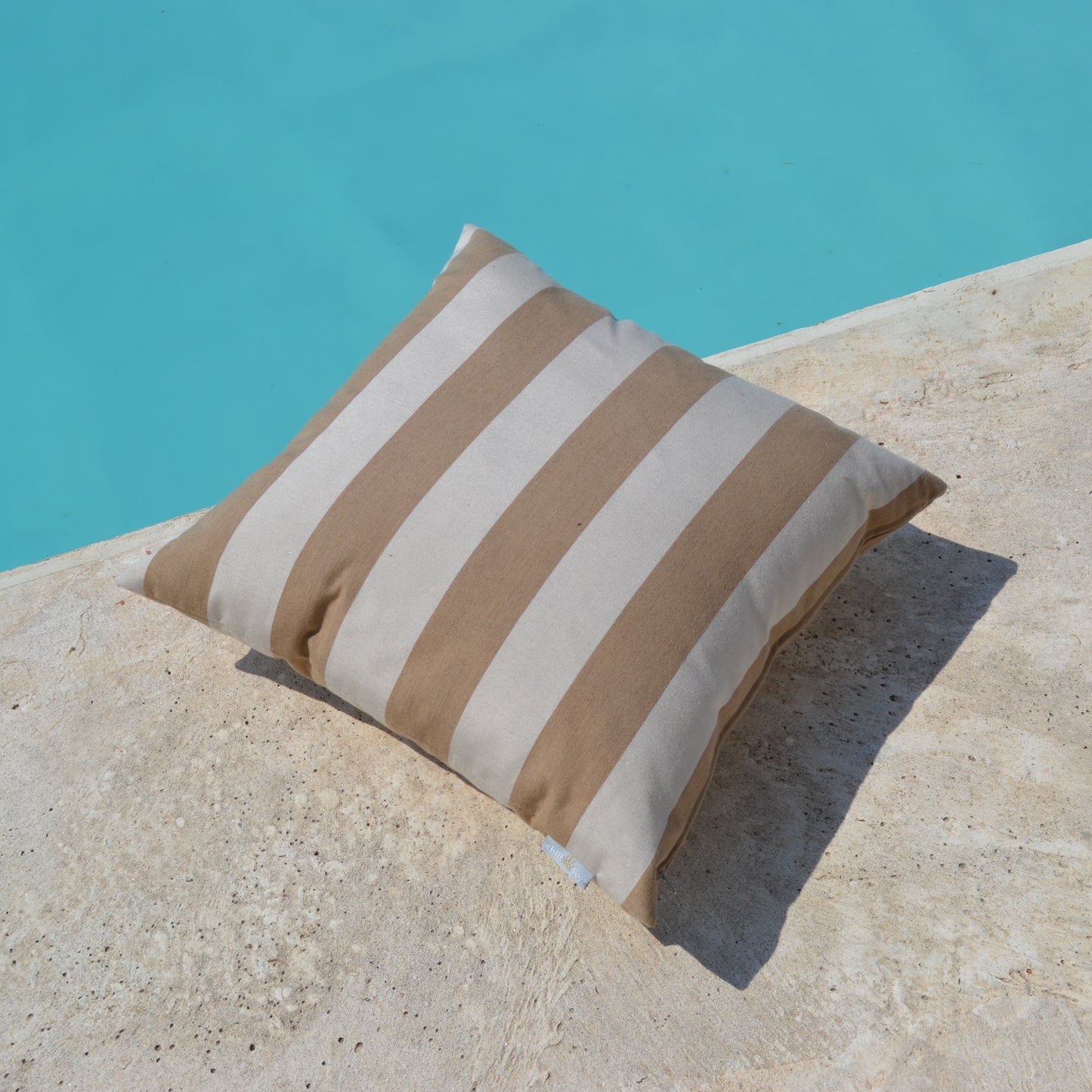 Cushion Sunbrella® Beige striped