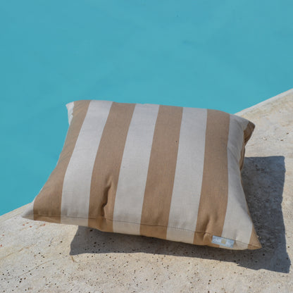 Kissen Sunbrella® Beige gestreift